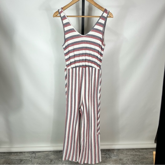 Caution to the Wind Striped Jumpsuit Size Small - Picture 5 of 7